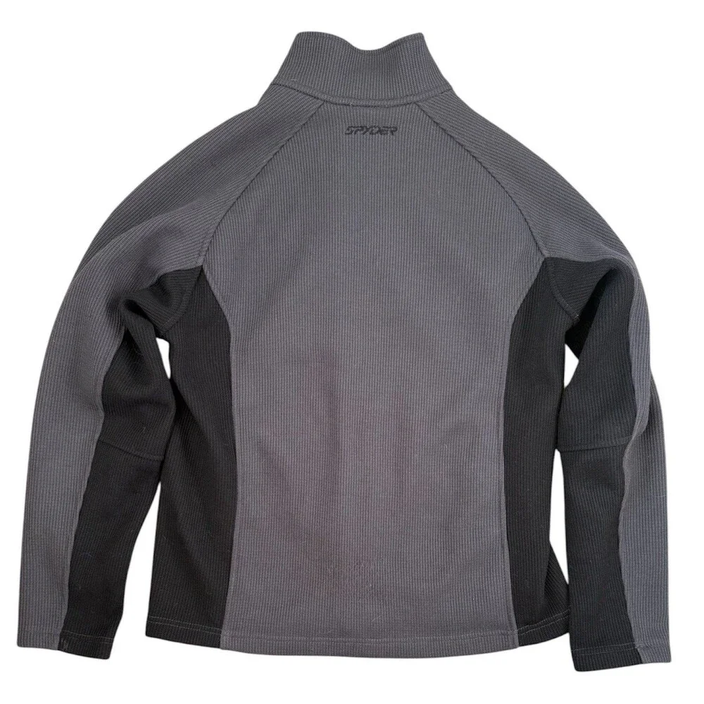 Spyder Gray Full Zip Sweater Softshell Jacket Men’s Size Medium